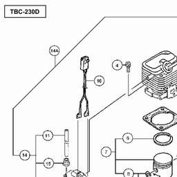 Hitachi TBC-230D spare parts