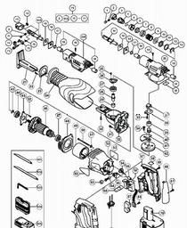 Hitachi CR18DV spare parts