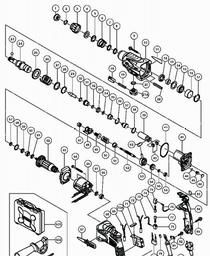 Hitachi DH24PC3 spare parts