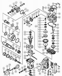 Hitachi DH38YE2 spare parts