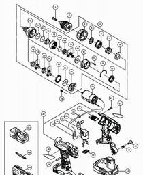 Hitachi DS18DFL spare parts