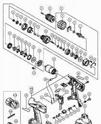 Hitachi DV14DCL spare parts