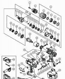 Hitachi DV14DL spare parts