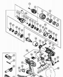 Hitachi DV14DMR spare parts