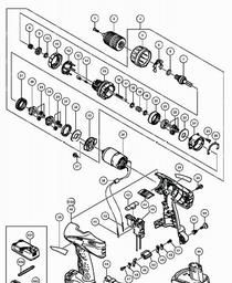 Hitachi DV18DCL spare parts