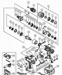 Hitachi DV18DL spare parts