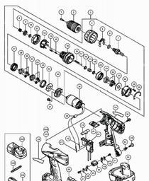 Hitachi DV18DVC spare parts