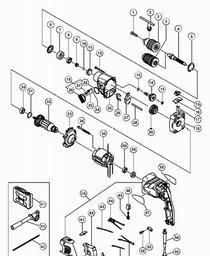 Hitachi DV18V spare parts