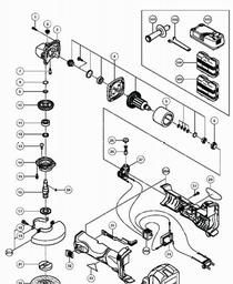 Hitachi G18DL spare parts