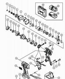 Hitachi WH12DMR spare parts