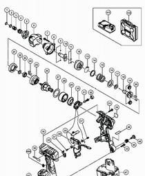 Hitachi WH14DL spare parts