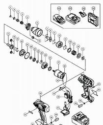 Hitachi WH18DSAL spare parts
