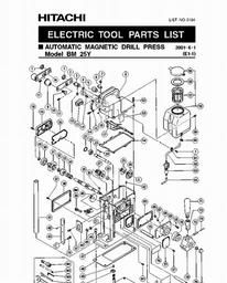 Hitachi BM25Y spare parts