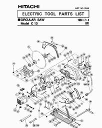 Hitachi C13 spare parts