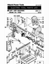 Hitachi CC14SA spare parts