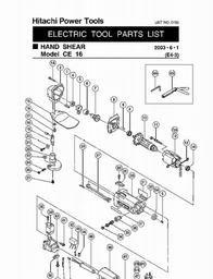 Hitachi CE16 spare parts