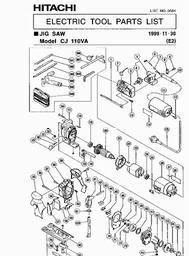 Hitachi CJ110VA spare parts