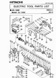 Hitachi CJ110V spare parts