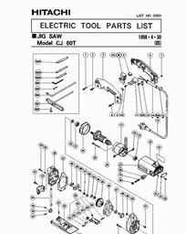 Hitachi CJ60T spare parts