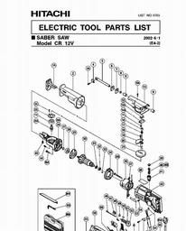 Hitachi CR12V spare parts