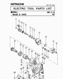 Hitachi D10VD spare parts