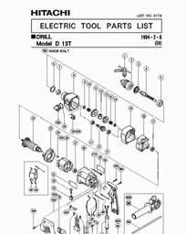 Hitachi D13T spare parts