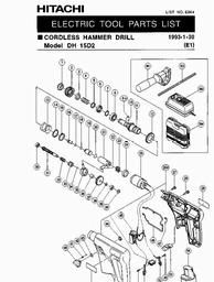 Hitachi DH15D2 spare parts