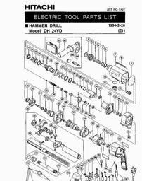 Hitachi DH24VD spare parts