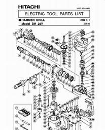 Hitachi DH28Y spare parts