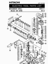 Hitachi DH40FB spare parts