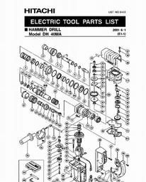 Hitachi DH40MA spare parts