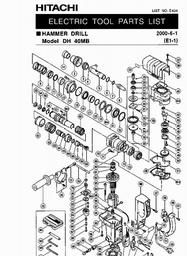 Hitachi DH40MB spare parts