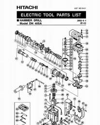 Hitachi DH40SA spare parts