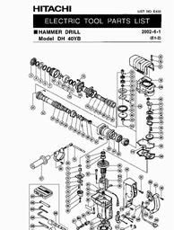 Hitachi DH40YB spare parts