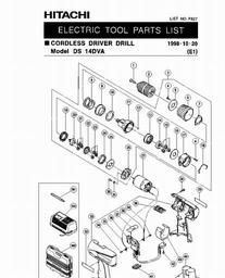 Hitachi DS14DVA spare parts