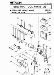 Hitachi DV10DA spare parts
