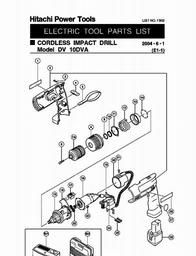 Hitachi DV10DVA spare parts