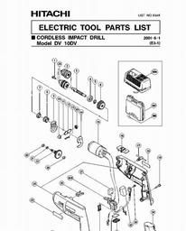 Hitachi DV10DV spare parts
