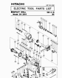 Hitachi DV20V1 spare parts