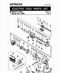 Hitachi DV20VB spare parts