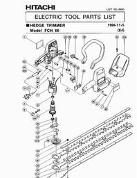 Hitachi FCH66 spare parts