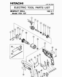 Hitachi FDV15T spare parts