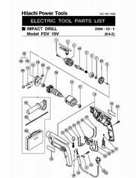 Hitachi FDV15V spare parts