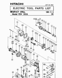 Hitachi FDV16VA spare parts