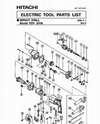 Hitachi FDV20VA spare parts