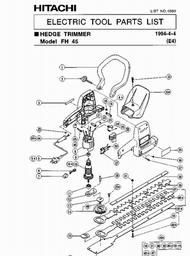 Hitachi FH45 spare parts