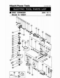 Hitachi G10SD1 spare parts