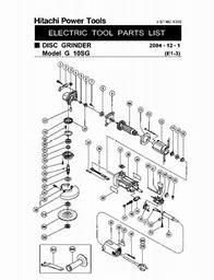 Hitachi G10SG spare parts