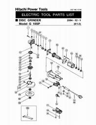 Hitachi G10SP spare parts