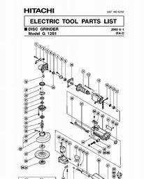 Hitachi G12S1 spare parts